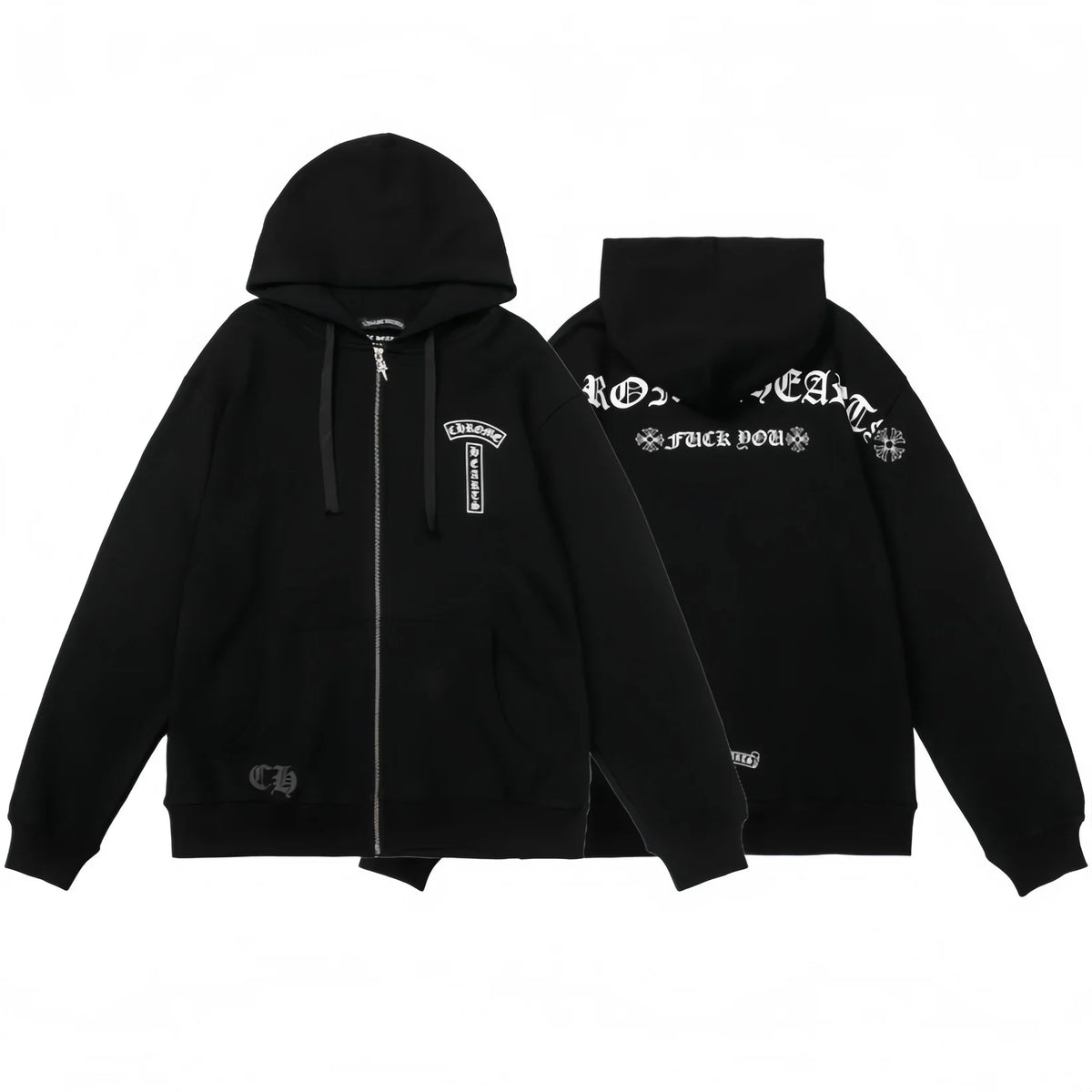 CHROME HEARTS Zip-Up Hoodie 830