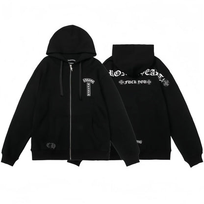 CHROME HEARTS Zip-Up Hoodie 830