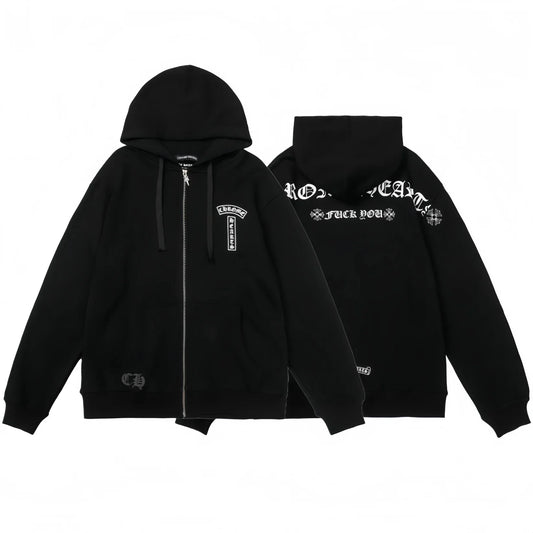 CHROME HEARTS Zip-Up Hoodie 830