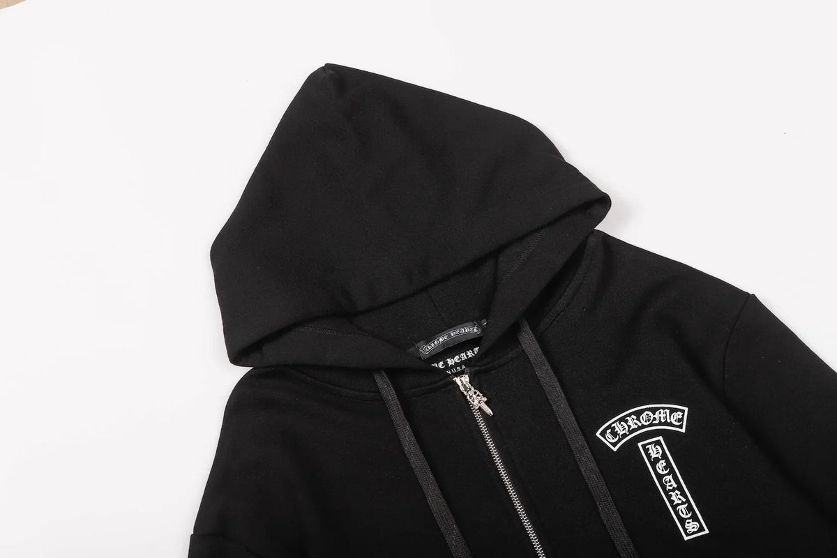 CHROME HEARTS Zip-Up Hoodie 830